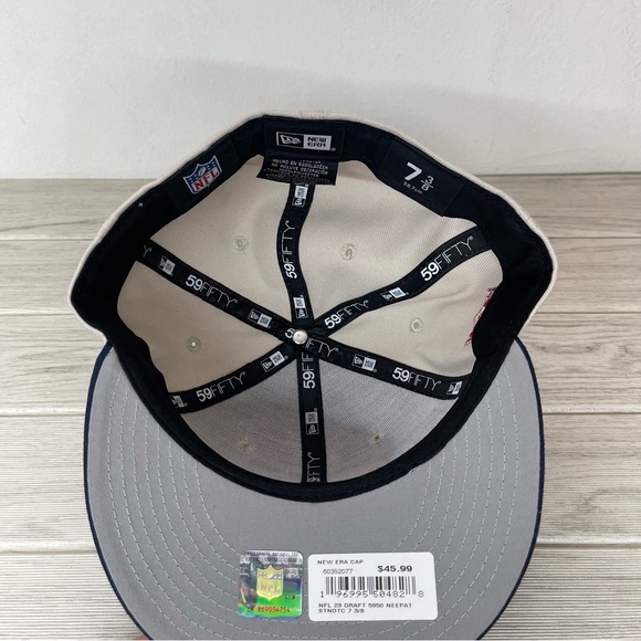 New England Patriots Official 2023 NFL Draft New Era 59FIFTY Fitted Cap - Picture 7 of 7
